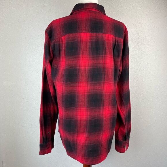 Arizona Buffalo Plaid Button Down Shirt Size M EUC - Picture 5 of 8